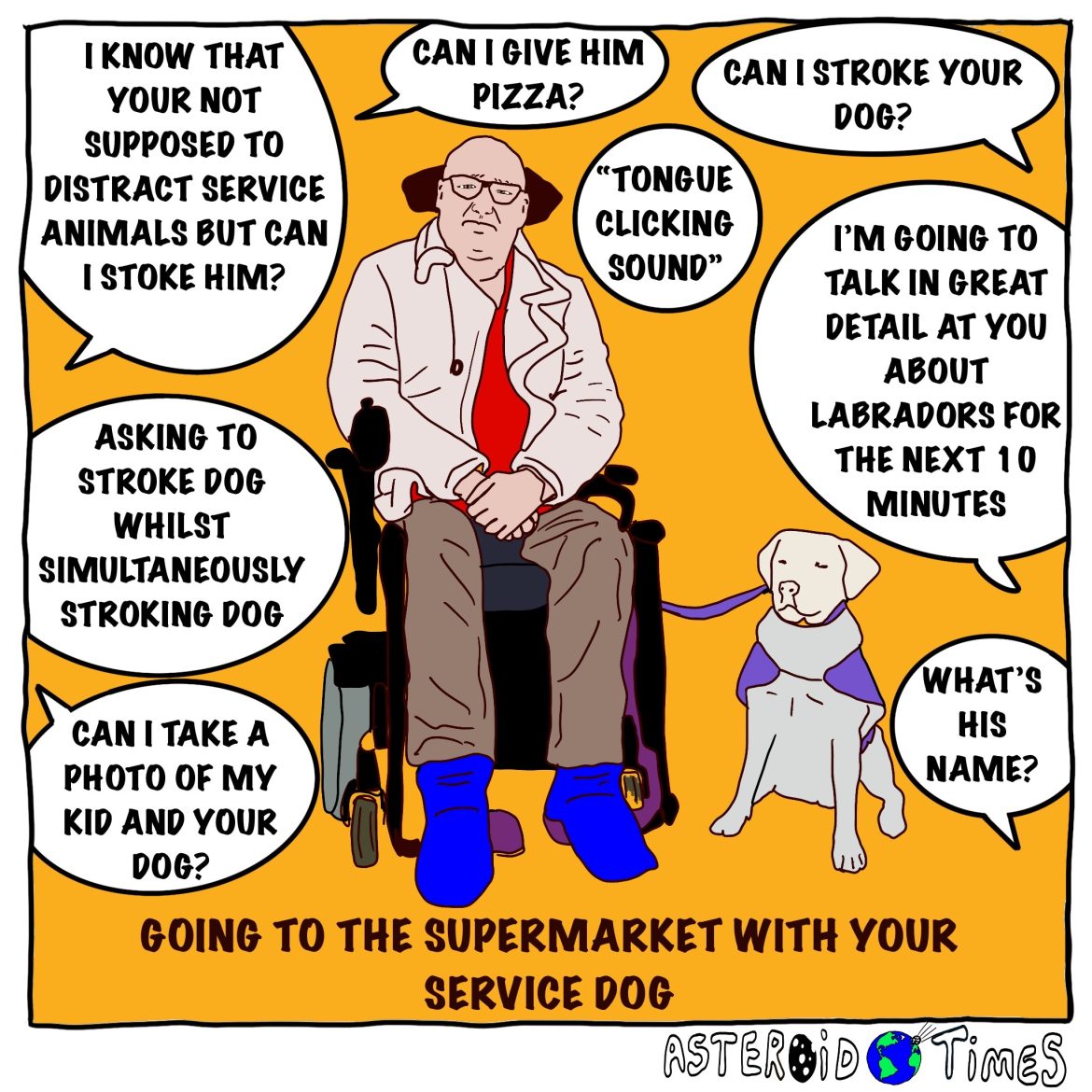 Going to the supermarket with your service dog